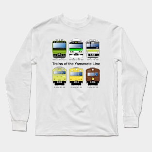 Trains of the Yamanote Line Long Sleeve T-Shirt